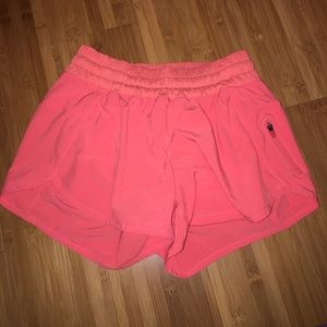 Lululemon coral tracker shorts